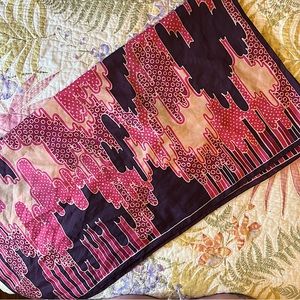 70s silk scarf / top